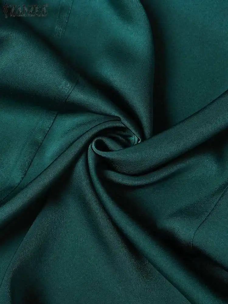 Ensemble Pantalon Ample & Chemise — Col Rabattu, Manches Longues, Coupe Lâche
