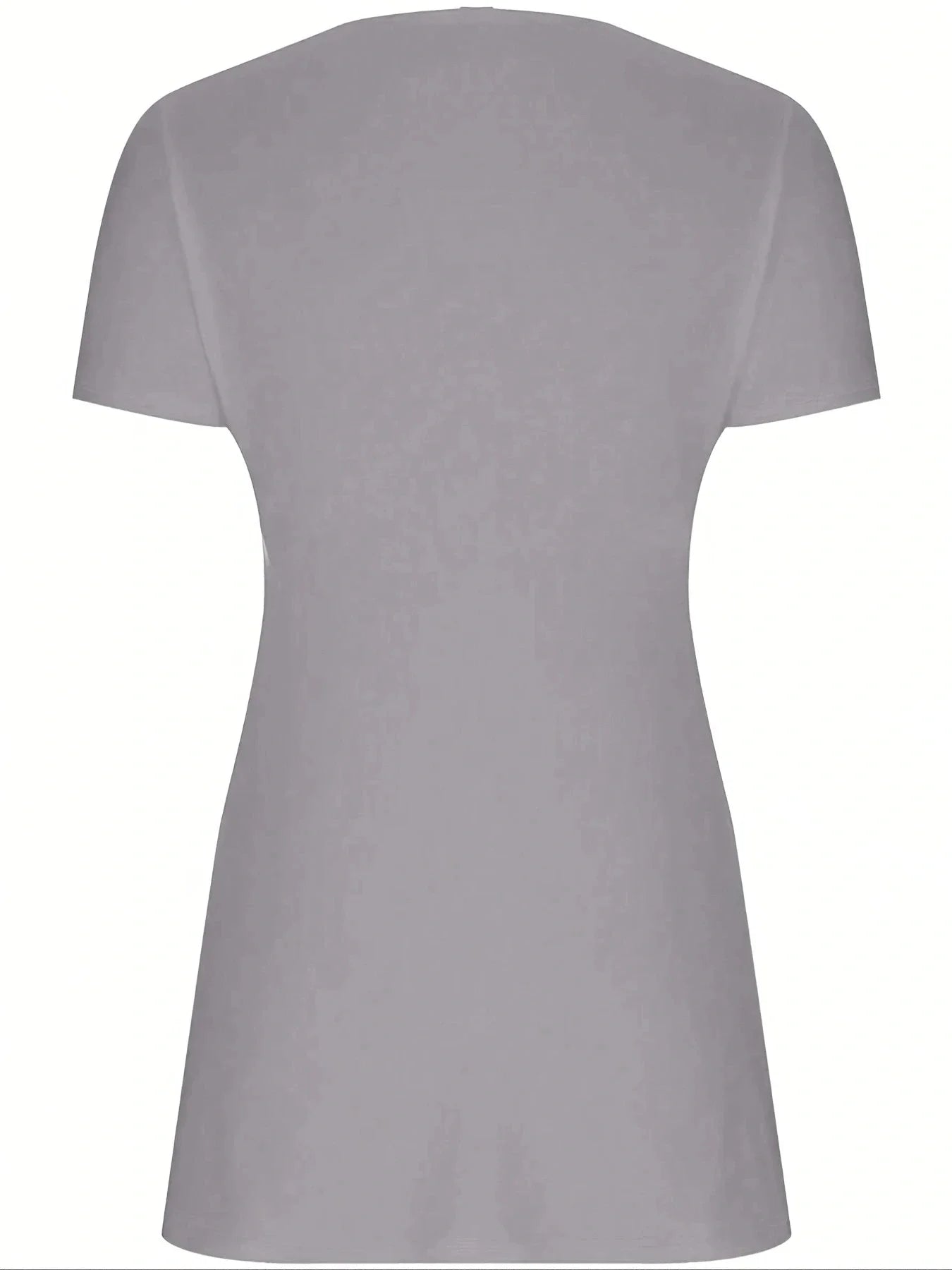 Top Plissé Devant Col en V — Manches Courtes, Coupe Régulière, Tailles 1XL-5XL