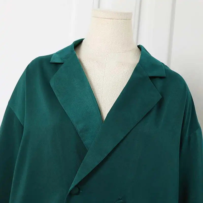 Ensemble Pantalon Ample & Chemise — Col Rabattu, Manches Longues, Coupe Lâche