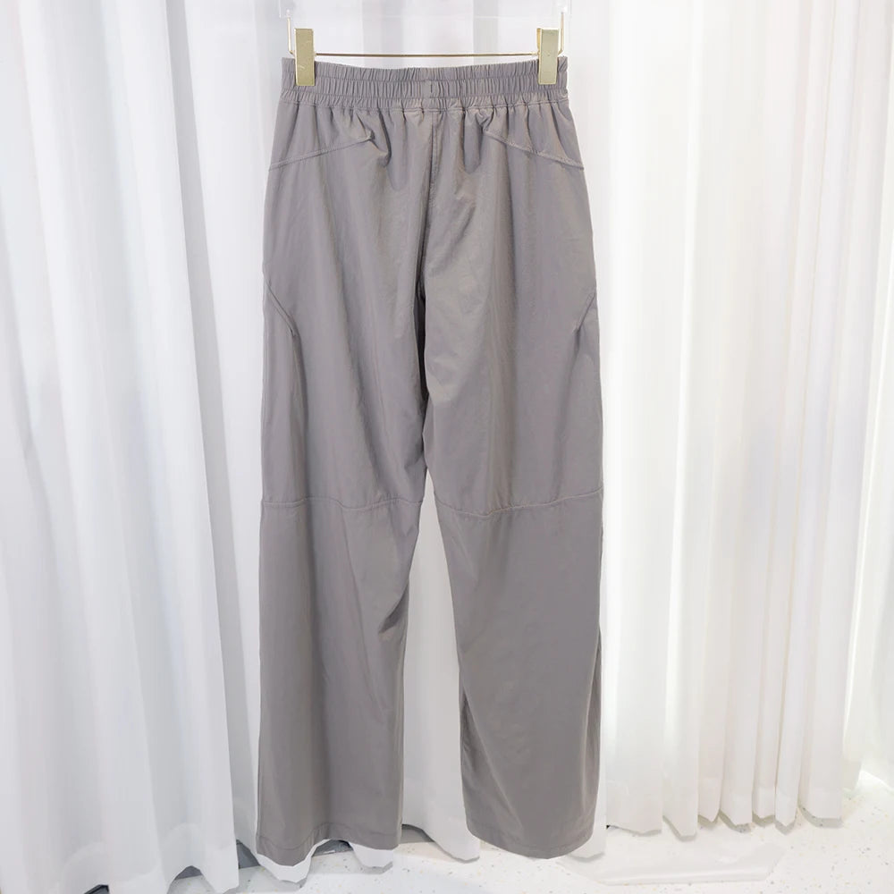 Pantalon Sport Jambes Larges Imprimé — Poche, Respirant, Pleine Longueur
