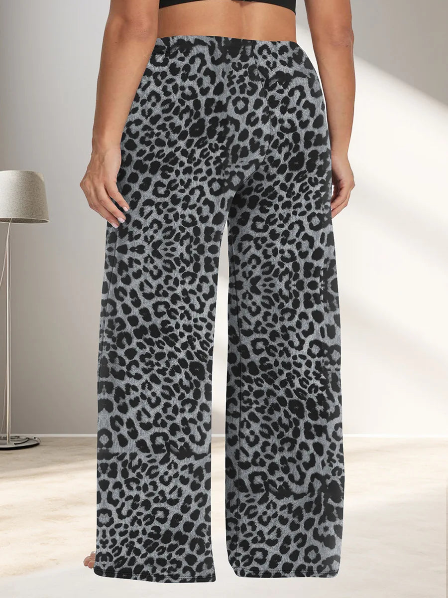 Pantalon Jambes Larges — Taille Élastique & Poches