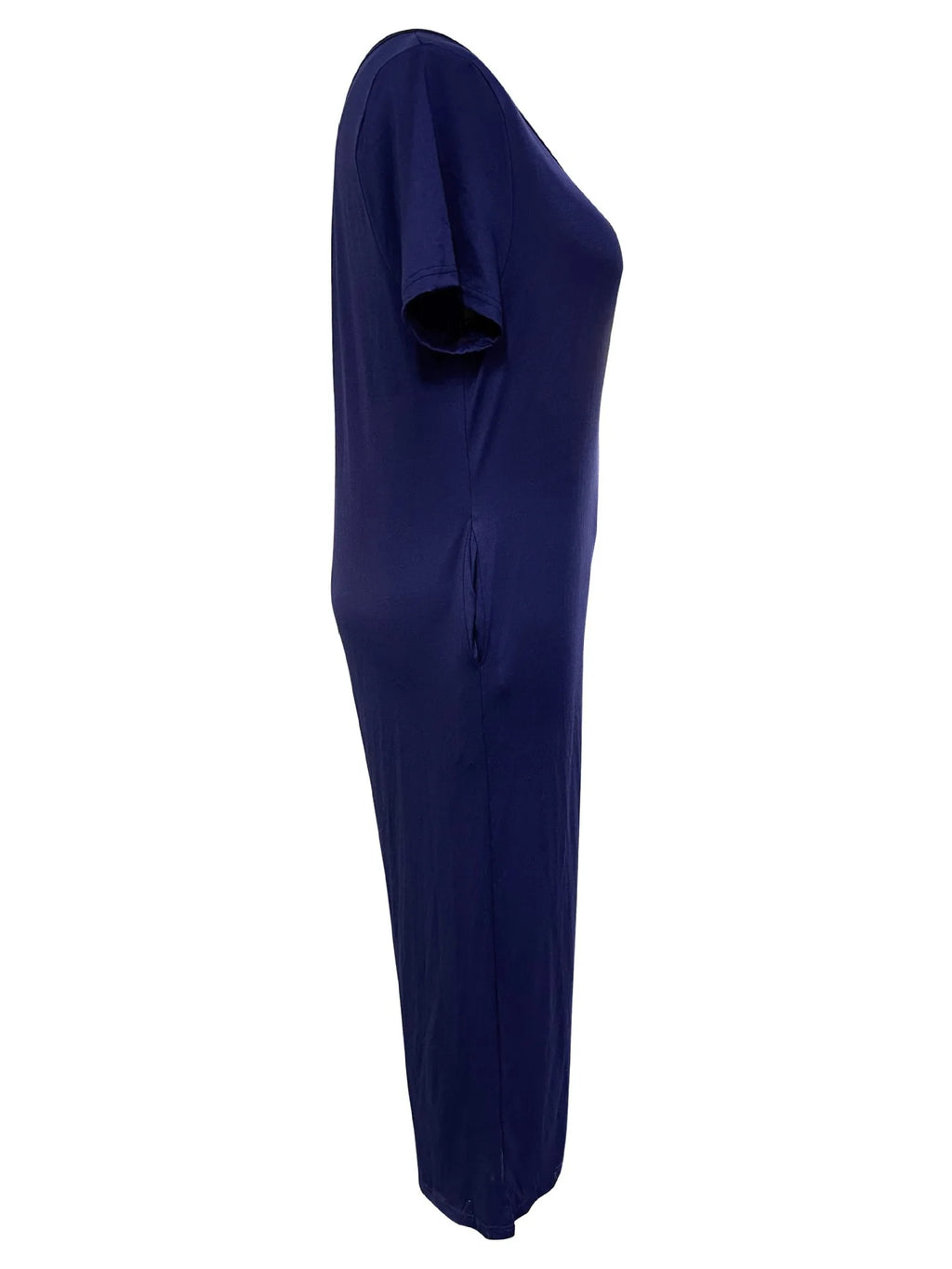 Combinaison Salopette Jambes Larges — Couleur Unie, Manches Courtes & Poches