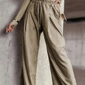 Pantalon Oversize Taille Haute — Poche, Longueur Cheville, Style Décontracté