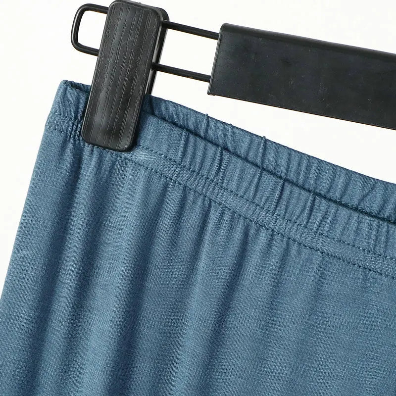 Legging Longueur Mollet — Coton & Spandex, Taille Élastique
