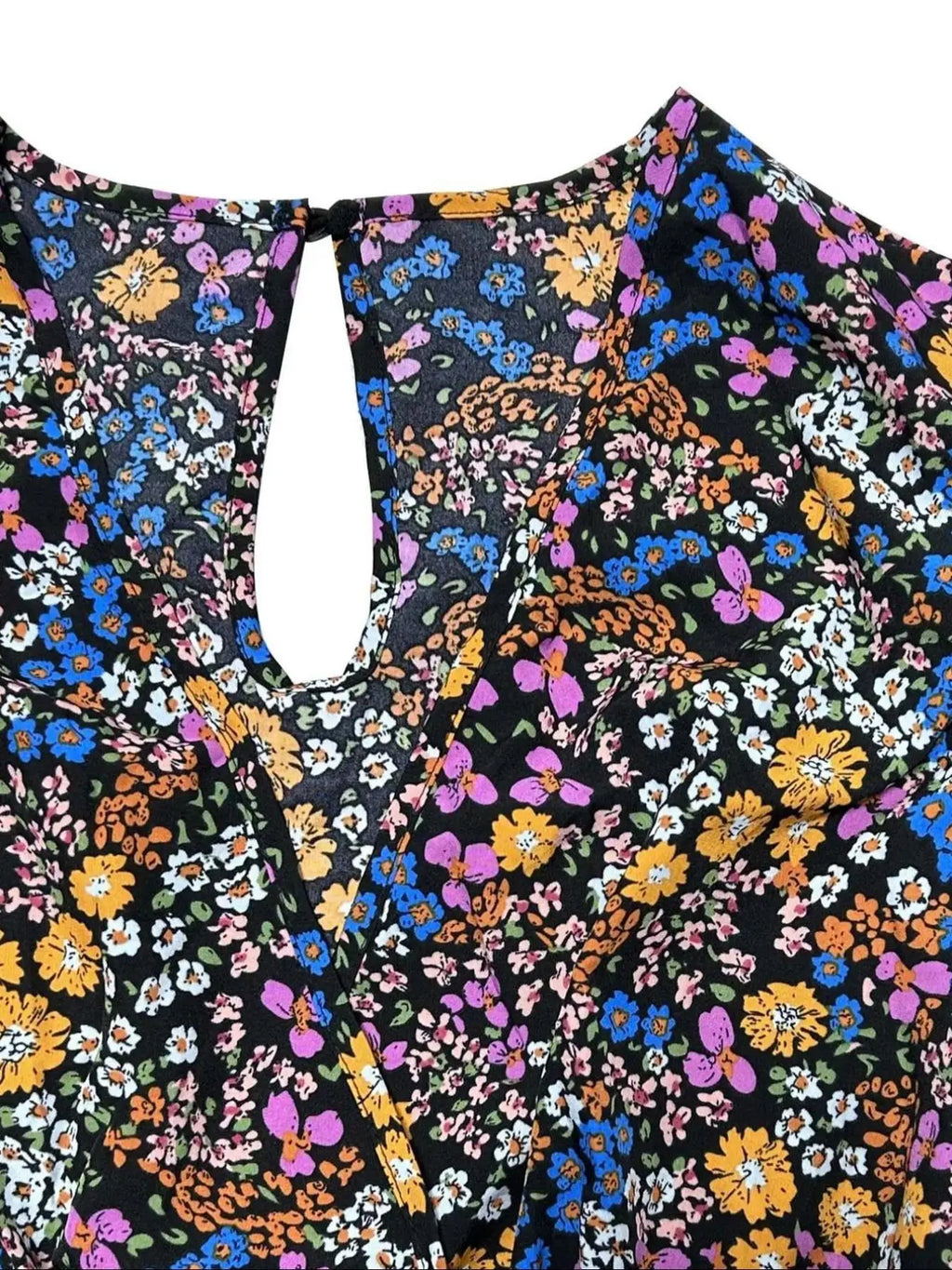 Combinaison Boho Florale Épaules Nouées — Col en V, Sans Manches, Jambes Larges