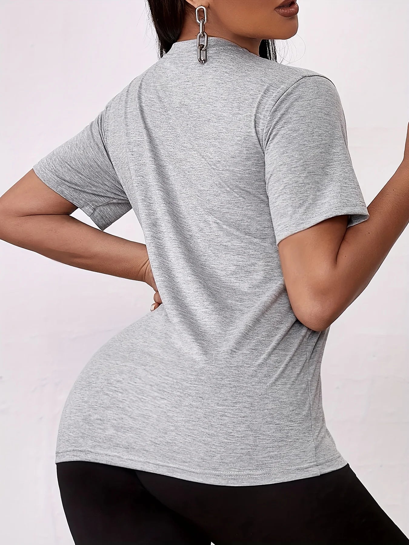 T-Shirt Imprimé Chien — Manches Courtes, Coupe Décontractée