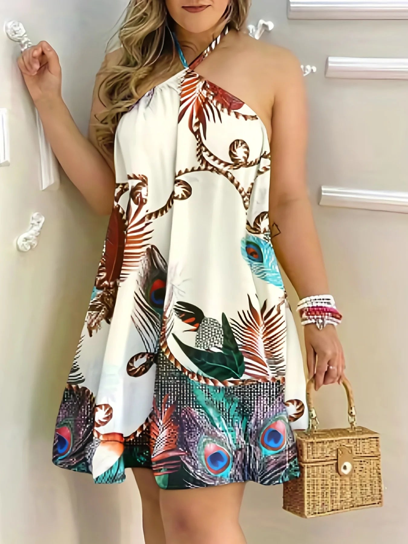 Mini Robe Dos Nu — Imprimé Floral & Bretelles Spaghetti