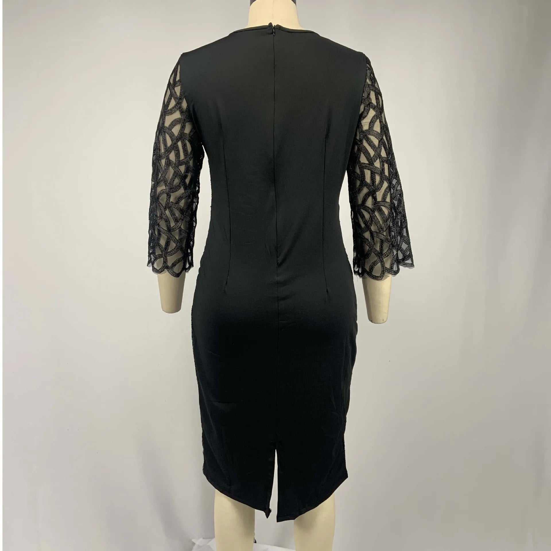 Robe Midi Sequins — Manches Courtes, Silhouette Une Ligne, Style Soirée